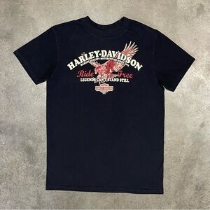 Vintage Harley Davidson Graphic 2010 Biker Grunge T-shirt
